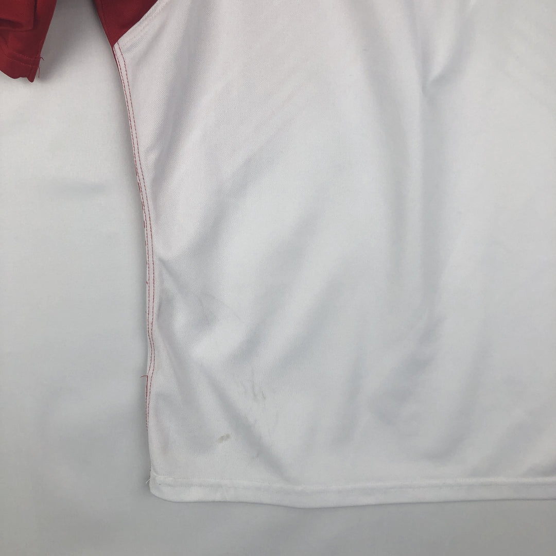 Adidas Henley neck rugby France national team game shirt, men's size L (approx.) unclear red type Vintage Second Hand