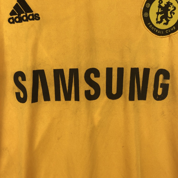 Adidas Premier League Chelsea FC soccer jersey game shirt, men's size S (approx.) polyester yellow type Vintage Second Hand