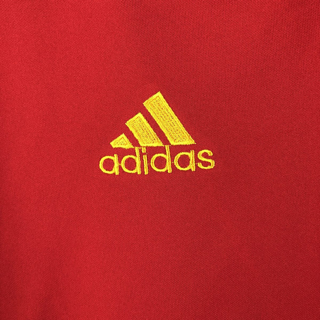 Adidas Spain National Team V-Neck Mesh Soccer Jersey Game Shirt, Men's Size XL unclear red type Vintage Second Hand