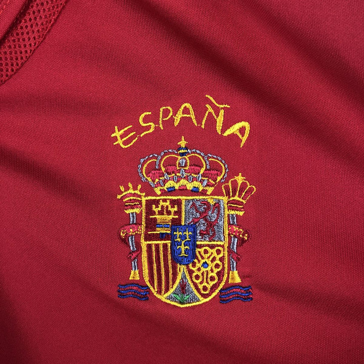 Adidas Spain National Team V-Neck Mesh Soccer Jersey Game Shirt, Men's Size XL unclear red type Vintage Second Hand