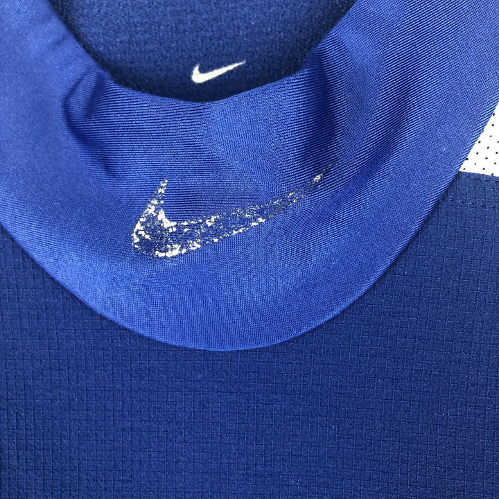 Nike DRI-FIT France National Team High-Neck Ripstop Rugby Game Shirt, Men's Size XL polyester Navy blue Vintage Second Hand