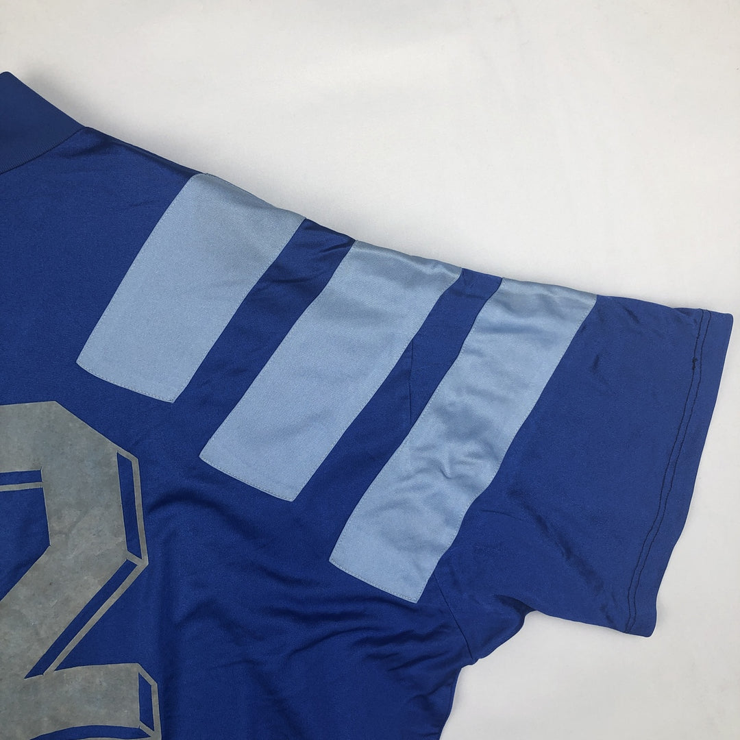 90'S Adidas EQUIPMENT V-neck soccer jersey game shirt, men's size XL equivalent, vintage. others blue type Vintage Second Hand