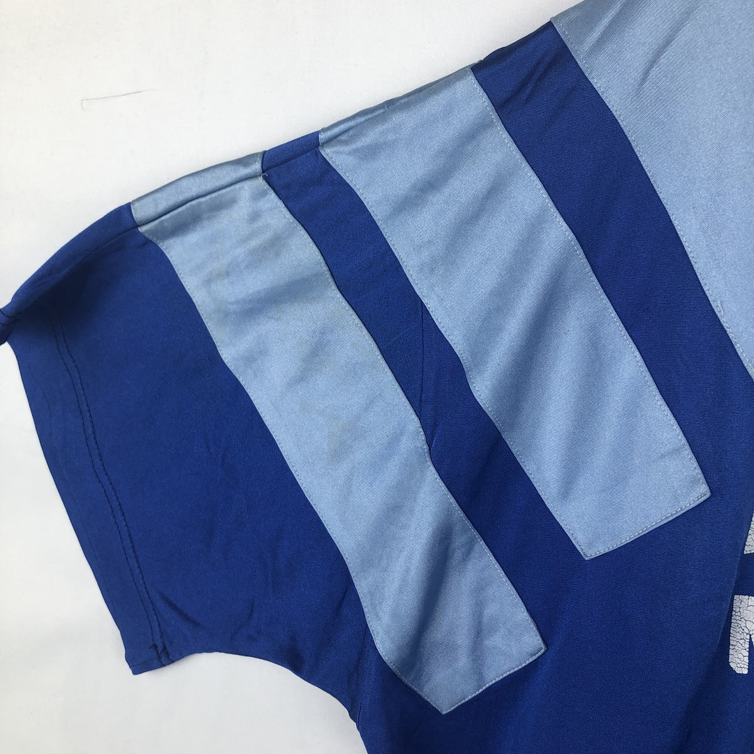 90'S Adidas EQUIPMENT V-neck soccer jersey game shirt, men's size XL equivalent, vintage. others blue type Vintage Second Hand