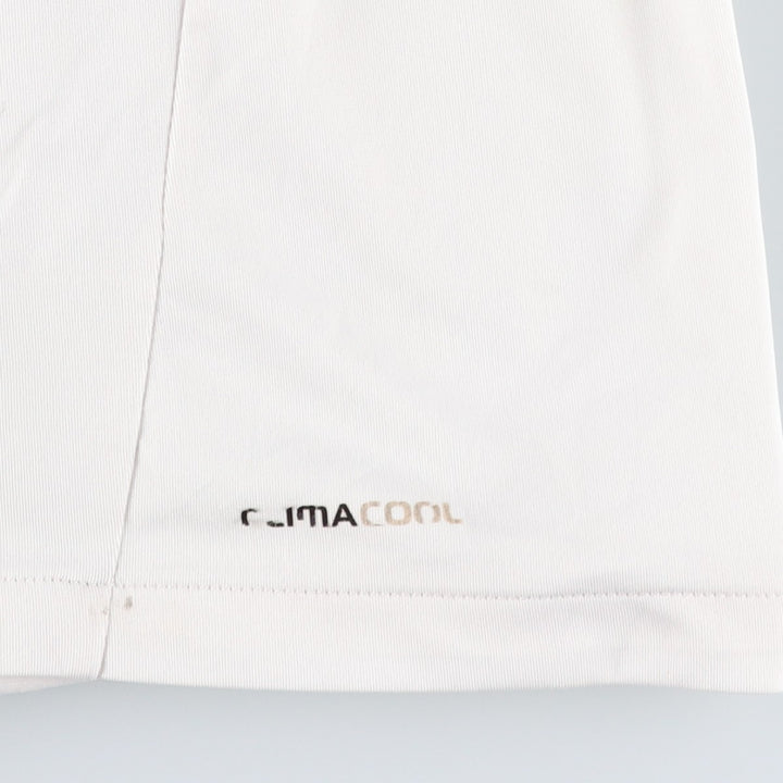 Adidas CLIMA COOL La Liga Real Madrid Open Collar Soccer Jersey Game Shirt Men's XL (approx.) polyester white type Vintage Second Hand