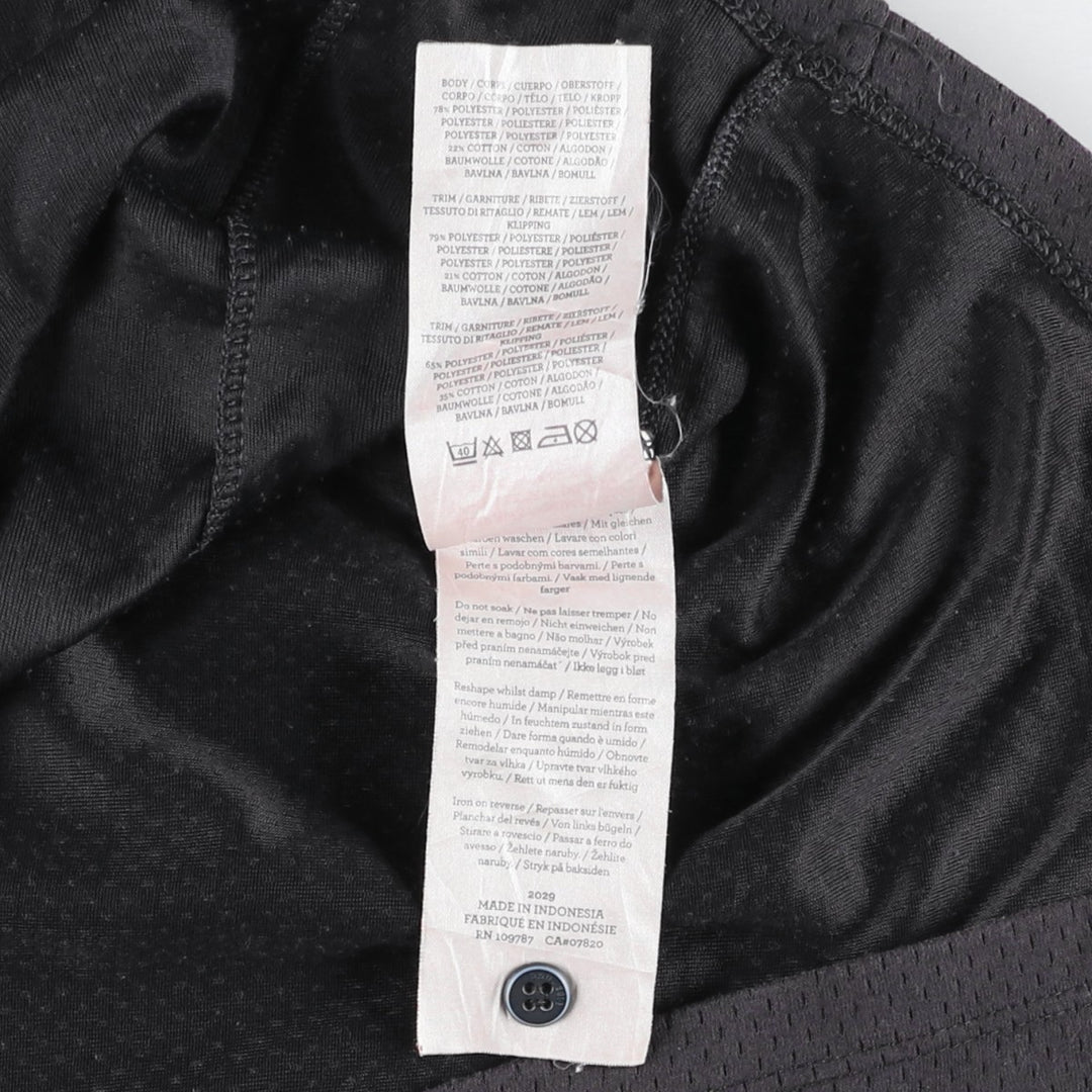 Umbro England National Team Open Collar Soccer Jersey Game Shirt (Men's Size S) polyester black type Vintage Second Hand