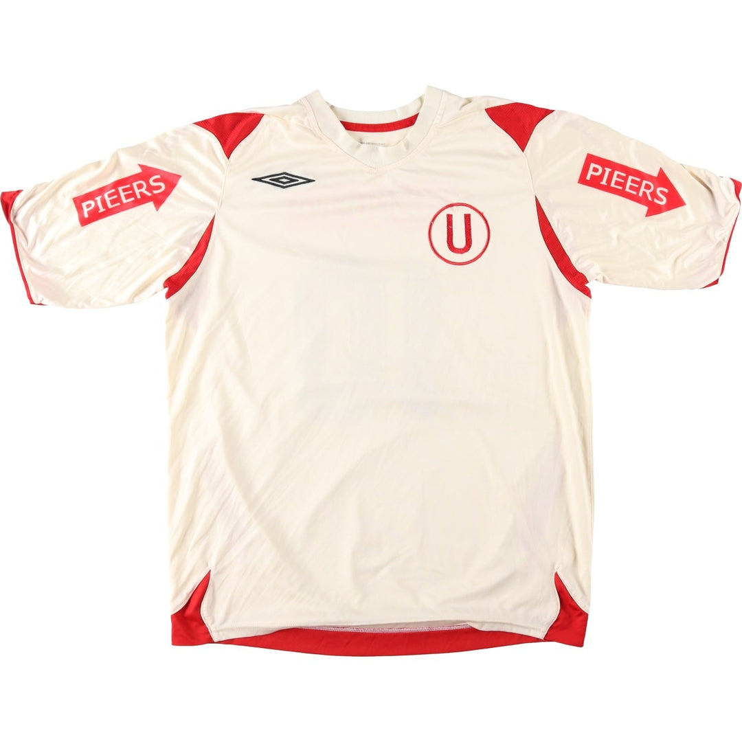 Umbro soccer uniform game shirt, men's size L (approx.) unclear unbleached Vintage Second Hand