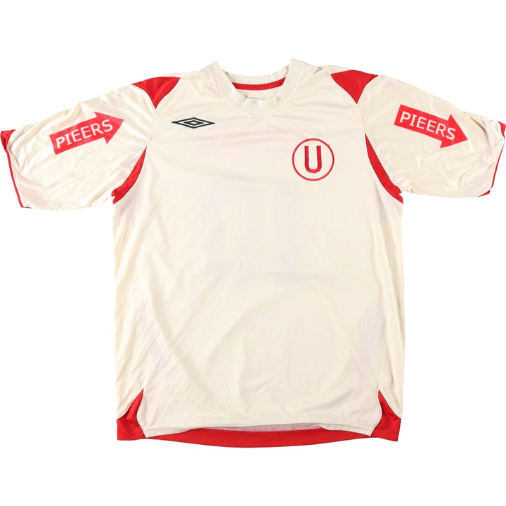Umbro soccer uniform game shirt, men's size L (approx.) unclear unbleached Vintage Second Hand