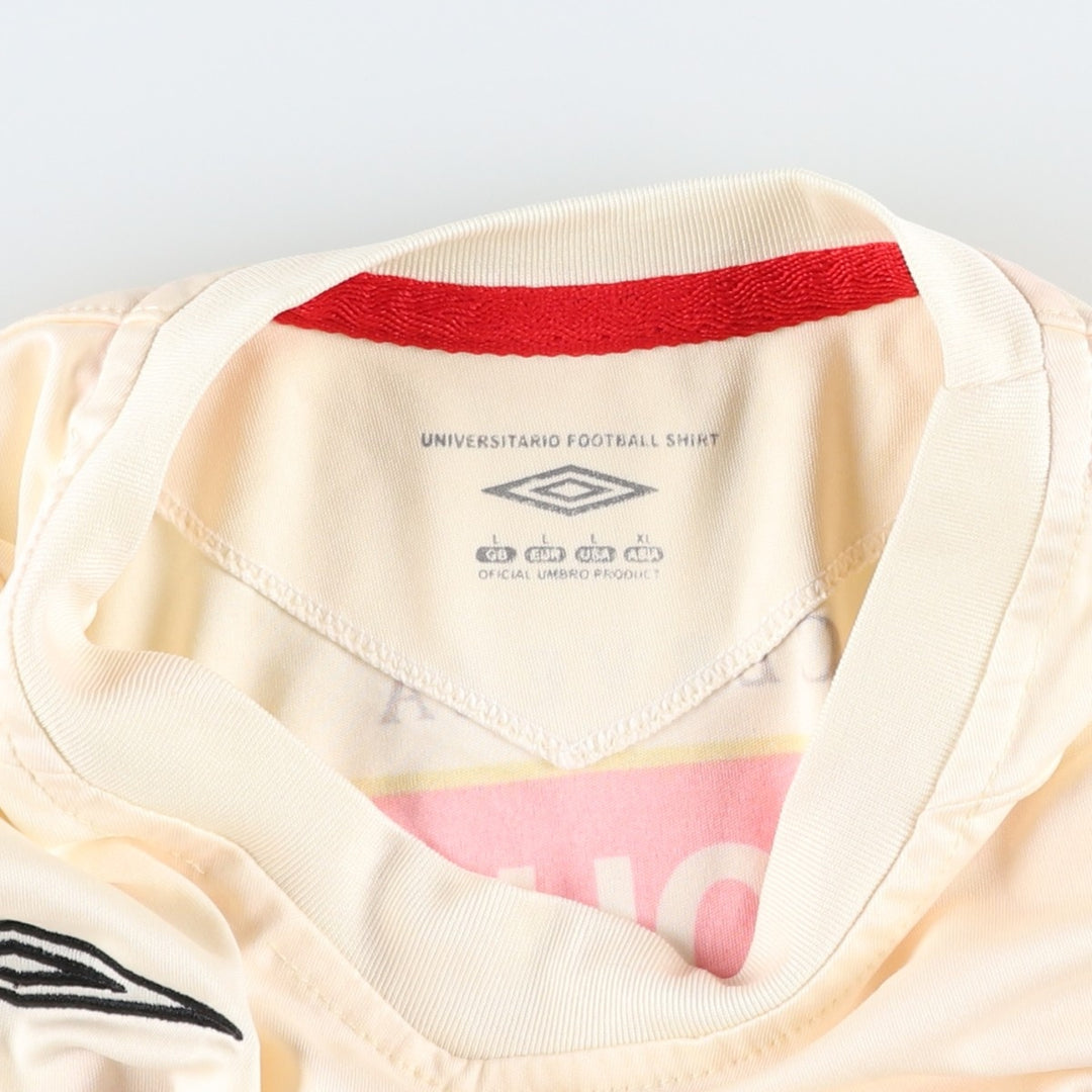 Umbro soccer uniform game shirt, men's size L (approx.) unclear unbleached Vintage Second Hand