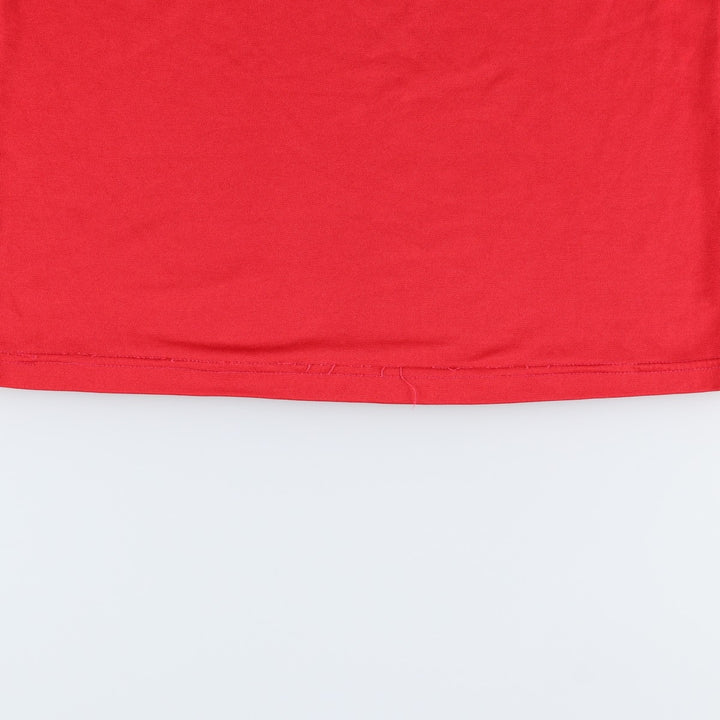 80s-90'S Adidas V-neck collared long-sleeved soccer jersey game shirt, men's size L equivalent, vintage. polyester red type Vintage Second Hand