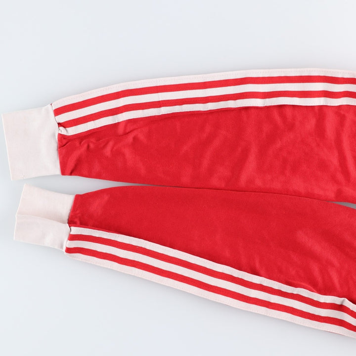 80s-90'S Adidas V-neck collared long-sleeved soccer jersey game shirt, men's size L equivalent, vintage. polyester red type Vintage Second Hand