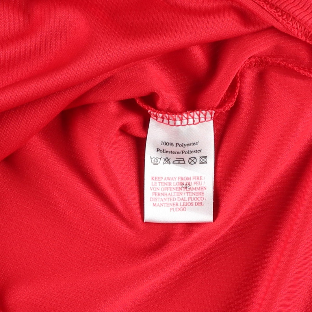 Umbro England National Team Collared Half-Zip Soccer Jersey Game Shirt Men's Size L polyester red type Vintage Second Hand