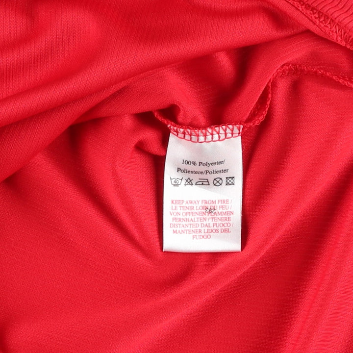 Umbro England National Team Collared Half-Zip Soccer Jersey Game Shirt Men's Size L polyester red type Vintage Second Hand