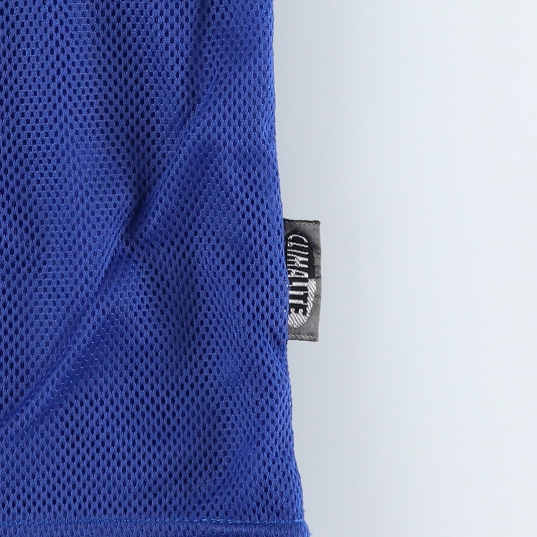 90s-00'S Adidas France National Team Tricolor Mesh V-Neck Soccer Jersey Game Shirt unclear Navy blue Vintage Second Hand