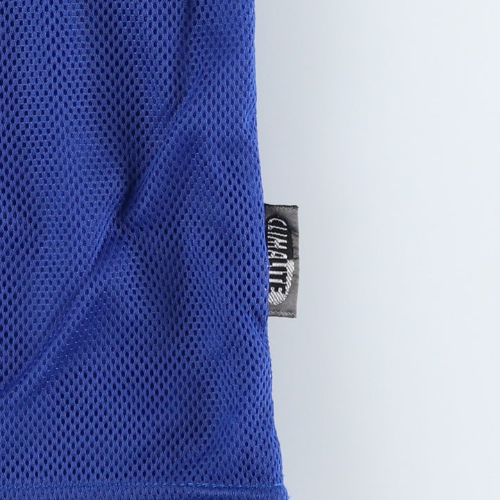 90s-00'S Adidas France National Team Tricolor Mesh V-Neck Soccer Jersey Game Shirt unclear Navy blue Vintage Second Hand