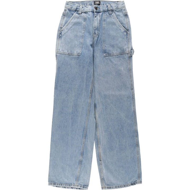 Simple Society Denim Painter Pants, Women's Size L (equivalent to W28) cotton blue type Vintage Second Hand