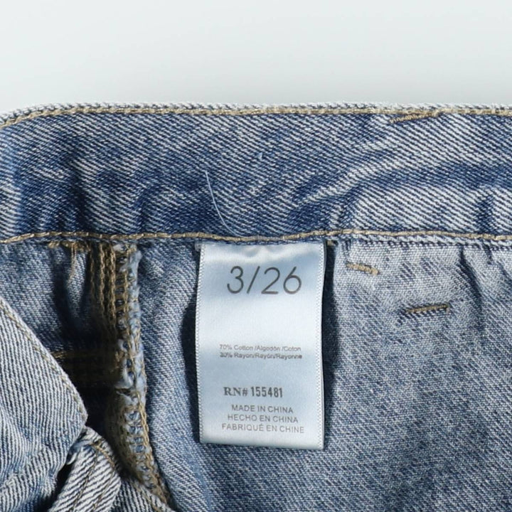 Simple Society Denim Painter Pants, Women's Size L (equivalent to W28) cotton blue type Vintage Second Hand