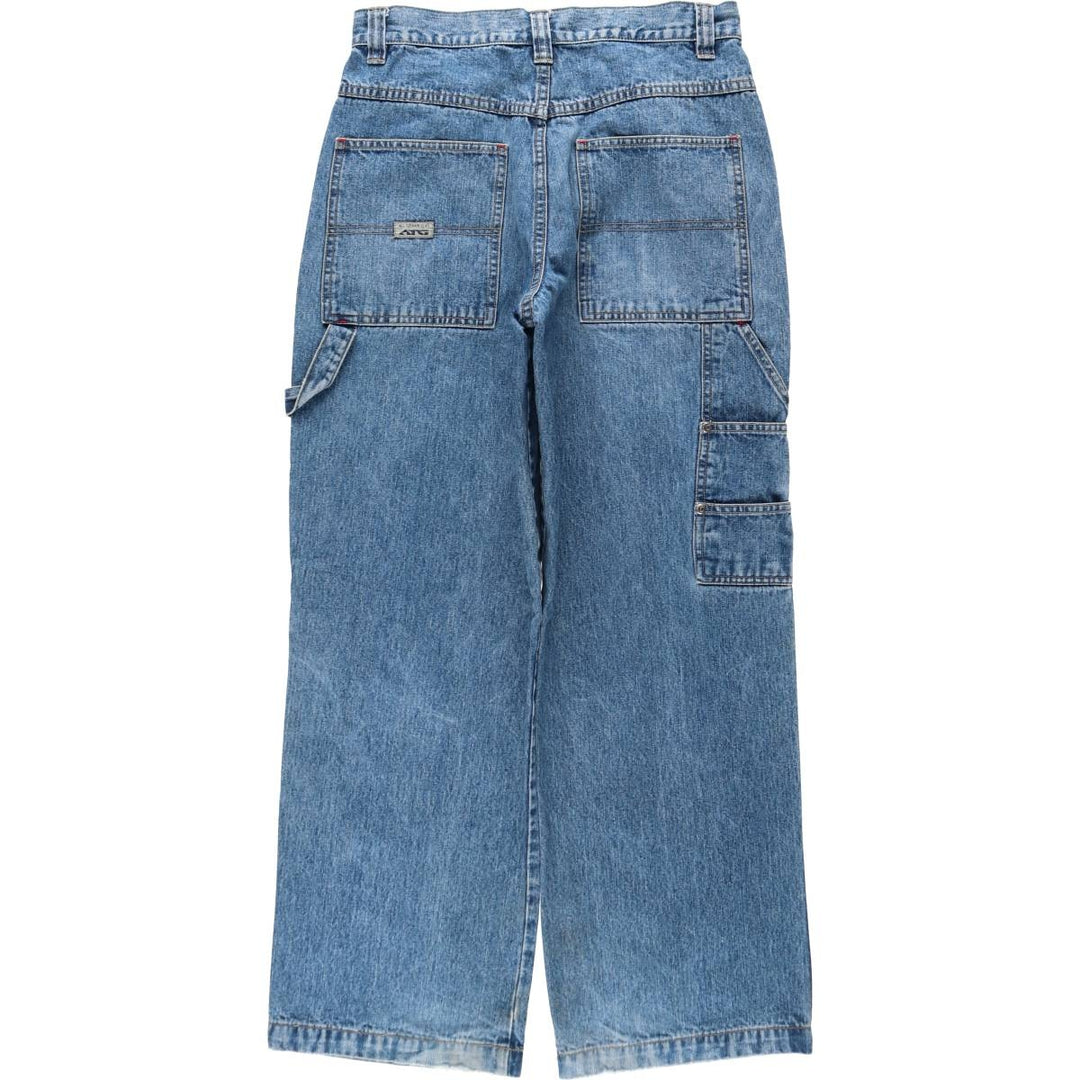 Wrangler ATG Denim Painter Pants, Women's Size L (equivalent to W30) cotton blue type Vintage Second Hand