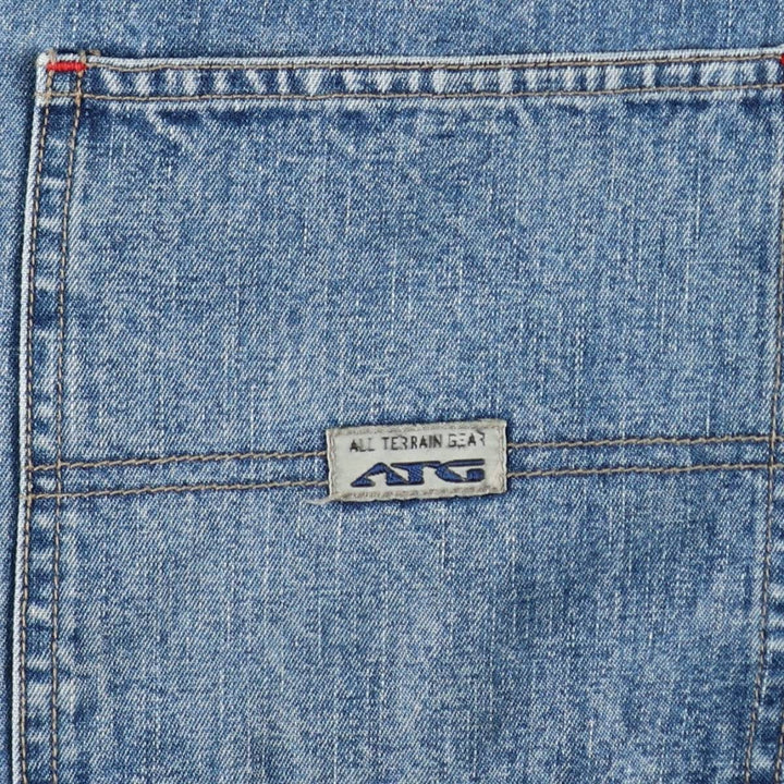 Wrangler ATG Denim Painter Pants, Women's Size L (equivalent to W30) cotton blue type Vintage Second Hand