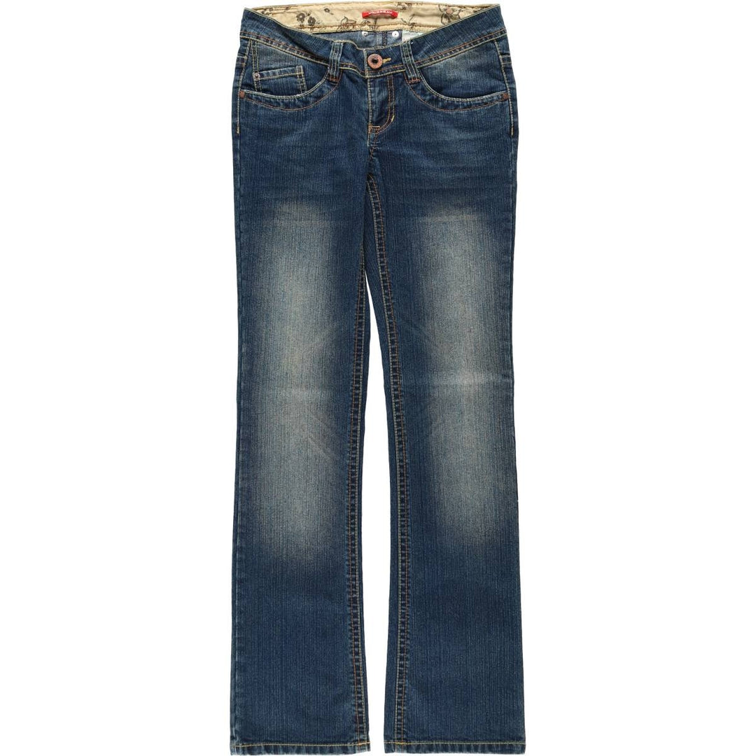 UNIONBAY Flare Cut Denim Pants, Women's Size L (equivalent to W29) cotton blue type Vintage Second Hand