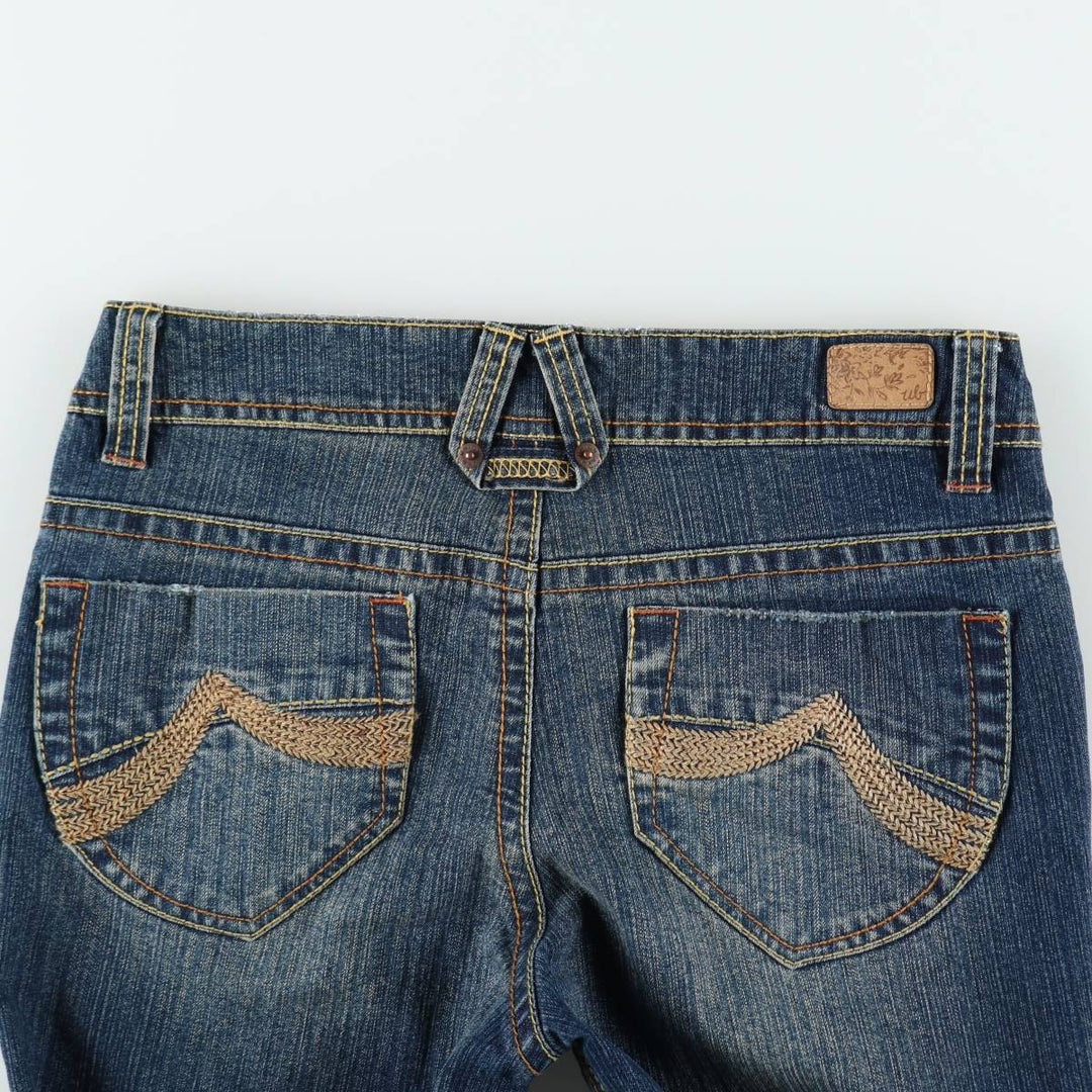 UNIONBAY Flare Cut Denim Pants, Women's Size L (equivalent to W29) cotton blue type Vintage Second Hand