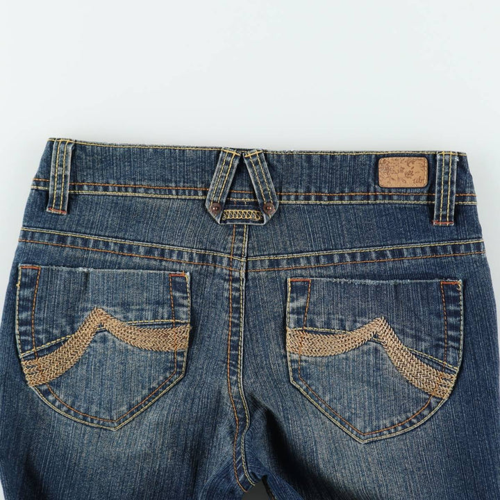UNIONBAY Flare Cut Denim Pants, Women's Size L (equivalent to W29) cotton blue type Vintage Second Hand