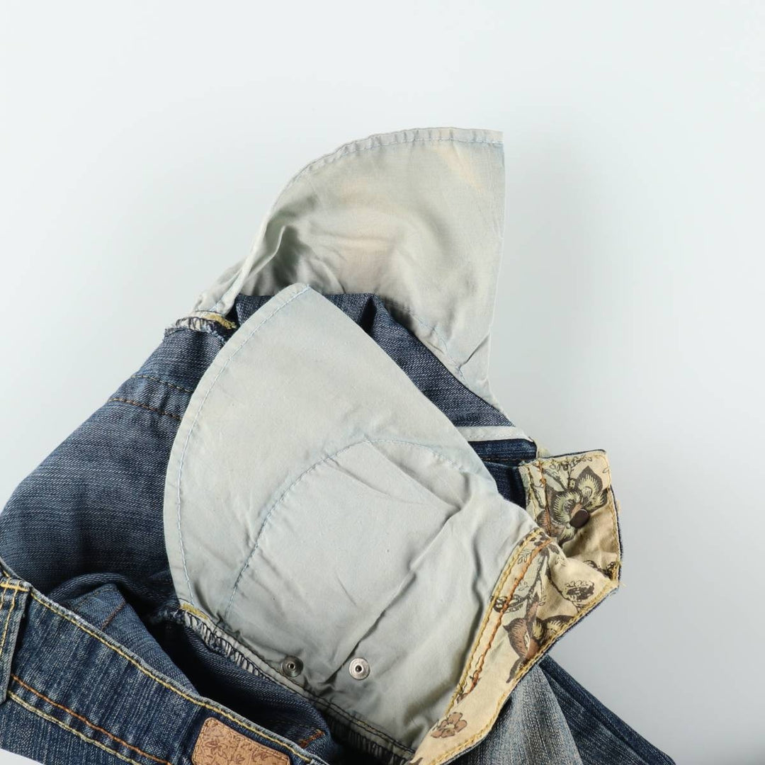 UNIONBAY Flare Cut Denim Pants, Women's Size L (equivalent to W29) cotton blue type Vintage Second Hand