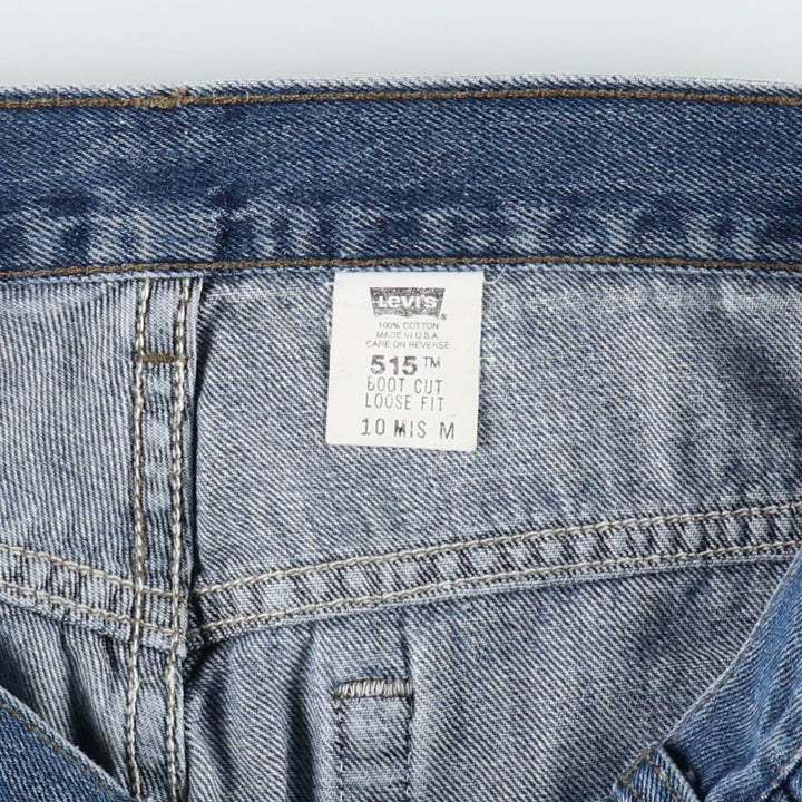 2000'S Levi's 515 Bootcut Loose Fit Bootcut Denim Pants, Made in USA, Women's XL (equivalent to W31) cotton blue type Vintage Second Hand