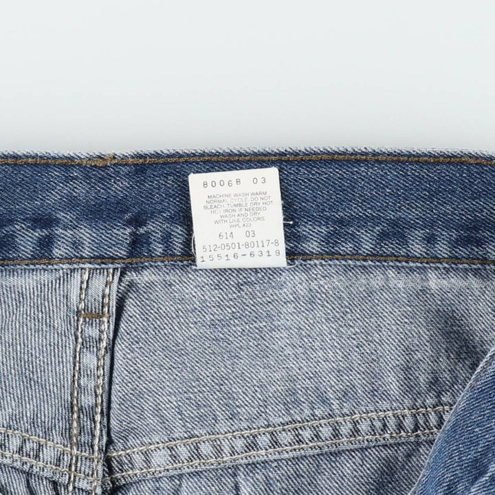 2000'S Levi's 515 Bootcut Loose Fit Bootcut Denim Pants, Made in USA, Women's XL (equivalent to W31) cotton blue type Vintage Second Hand