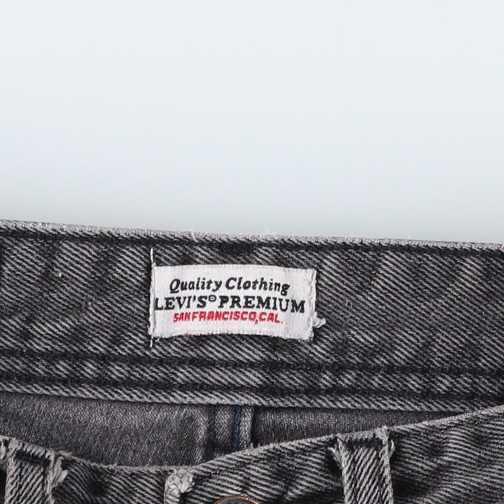 Levi's 517 Black Denim Bootcut Jeans, Women's Size M (W26 equivalent) cotton black type Vintage Second Hand