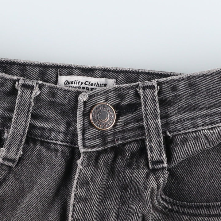Levi's 517 Black Denim Bootcut Jeans, Women's Size M (W26 equivalent) cotton black type Vintage Second Hand