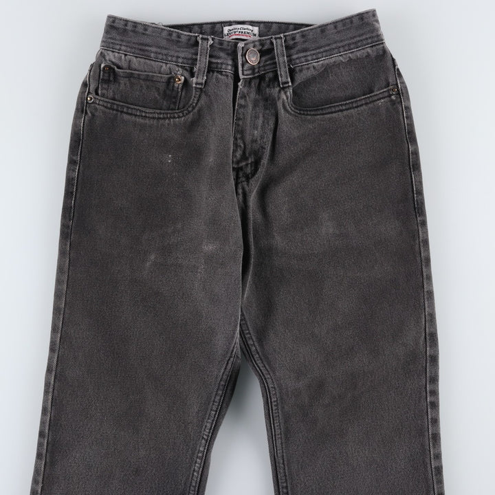 Levi's 517 Black Denim Bootcut Jeans, Women's Size M (W26 equivalent) cotton black type Vintage Second Hand