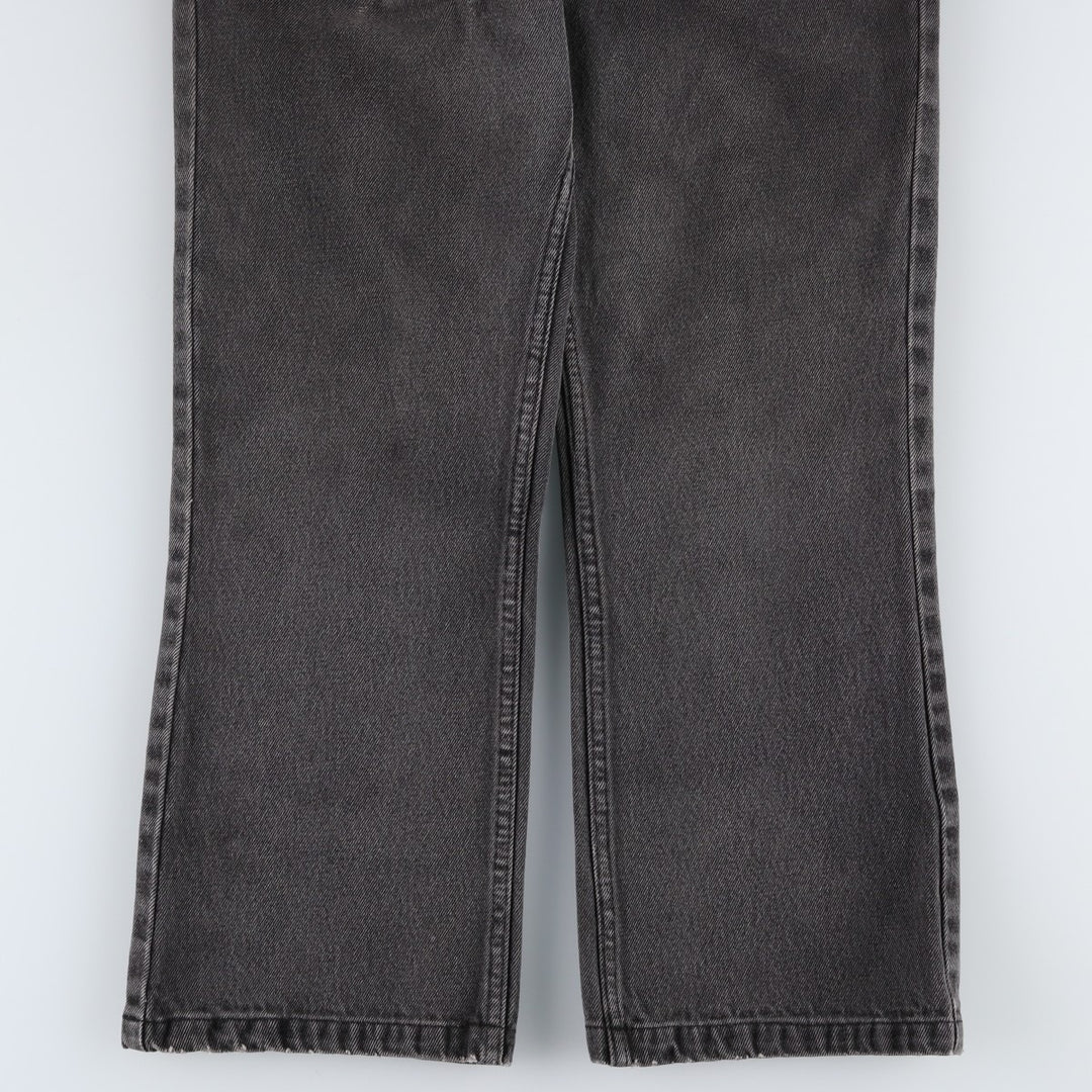 Levi's 517 Black Denim Bootcut Jeans, Women's Size M (W26 equivalent) cotton black type Vintage Second Hand
