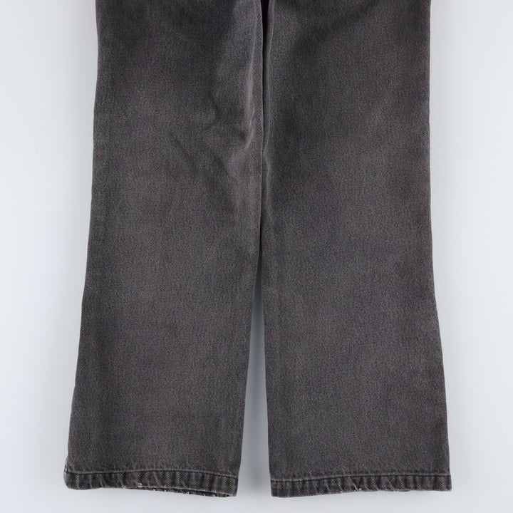 Levi's 517 Black Denim Bootcut Jeans, Women's Size M (W26 equivalent) cotton black type Vintage Second Hand