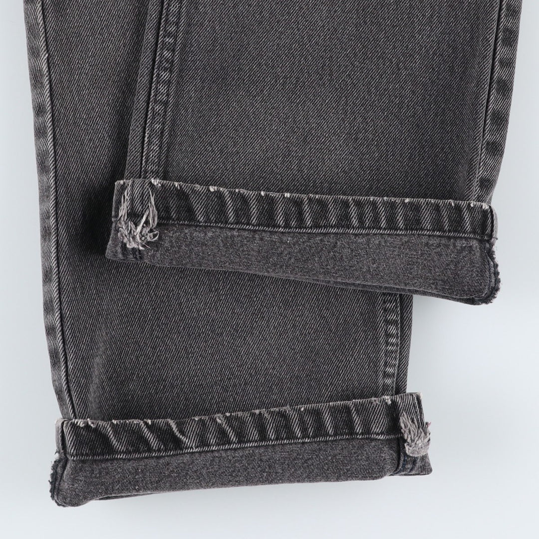 Levi's 517 Black Denim Bootcut Jeans, Women's Size M (W26 equivalent) cotton black type Vintage Second Hand