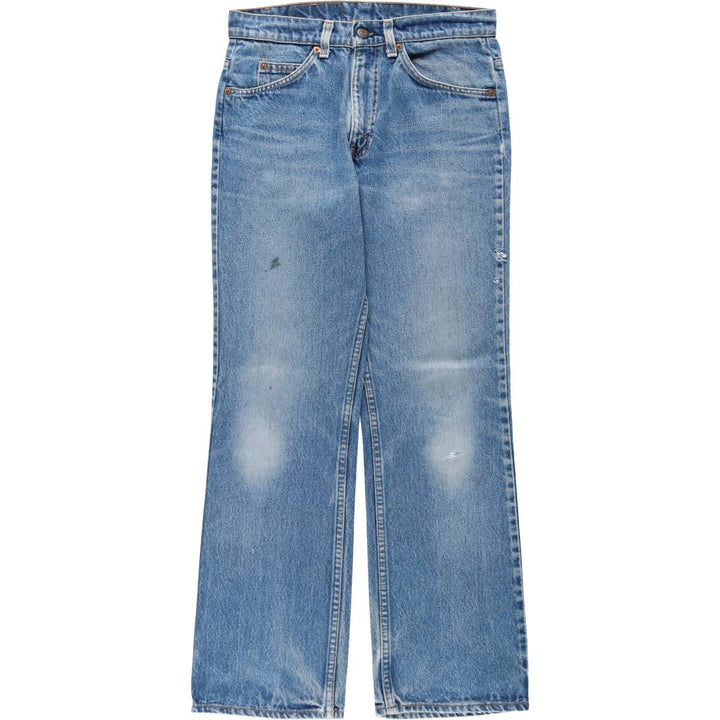 ~90'S Levi's 20517-0217 Orange Tab Bootcut Denim Pants, Made in USA, Women's Size L (equivalent to W30), Vintage unclear blue type Vintage Second Hand