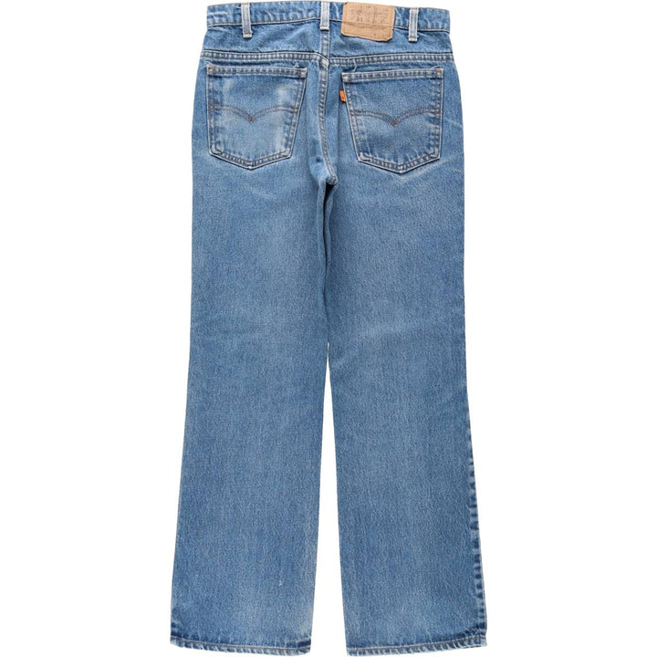 ~90'S Levi's 20517-0217 Orange Tab Bootcut Denim Pants, Made in USA, Women's Size L (equivalent to W30), Vintage unclear blue type Vintage Second Hand