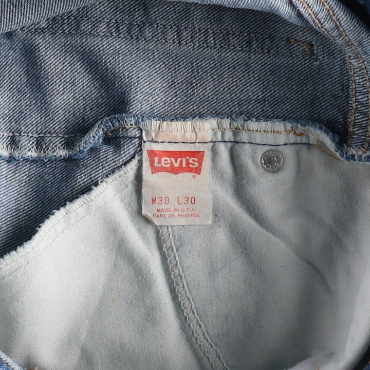 ~90'S Levi's 20517-0217 Orange Tab Bootcut Denim Pants, Made in USA, Women's Size L (equivalent to W30), Vintage unclear blue type Vintage Second Hand