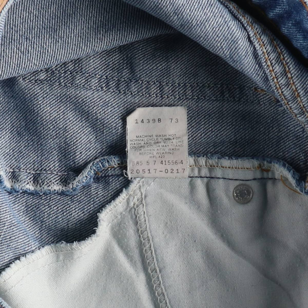 ~90'S Levi's 20517-0217 Orange Tab Bootcut Denim Pants, Made in USA, Women's Size L (equivalent to W30), Vintage unclear blue type Vintage Second Hand