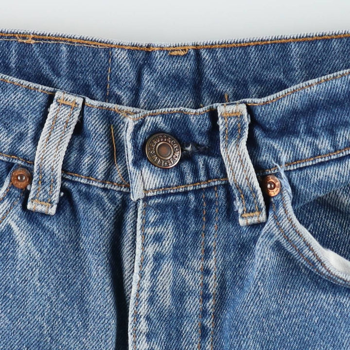 ~90'S Levi's 20517-0217 Orange Tab Bootcut Denim Pants, Made in USA, Women's Size L (equivalent to W30), Vintage unclear blue type Vintage Second Hand