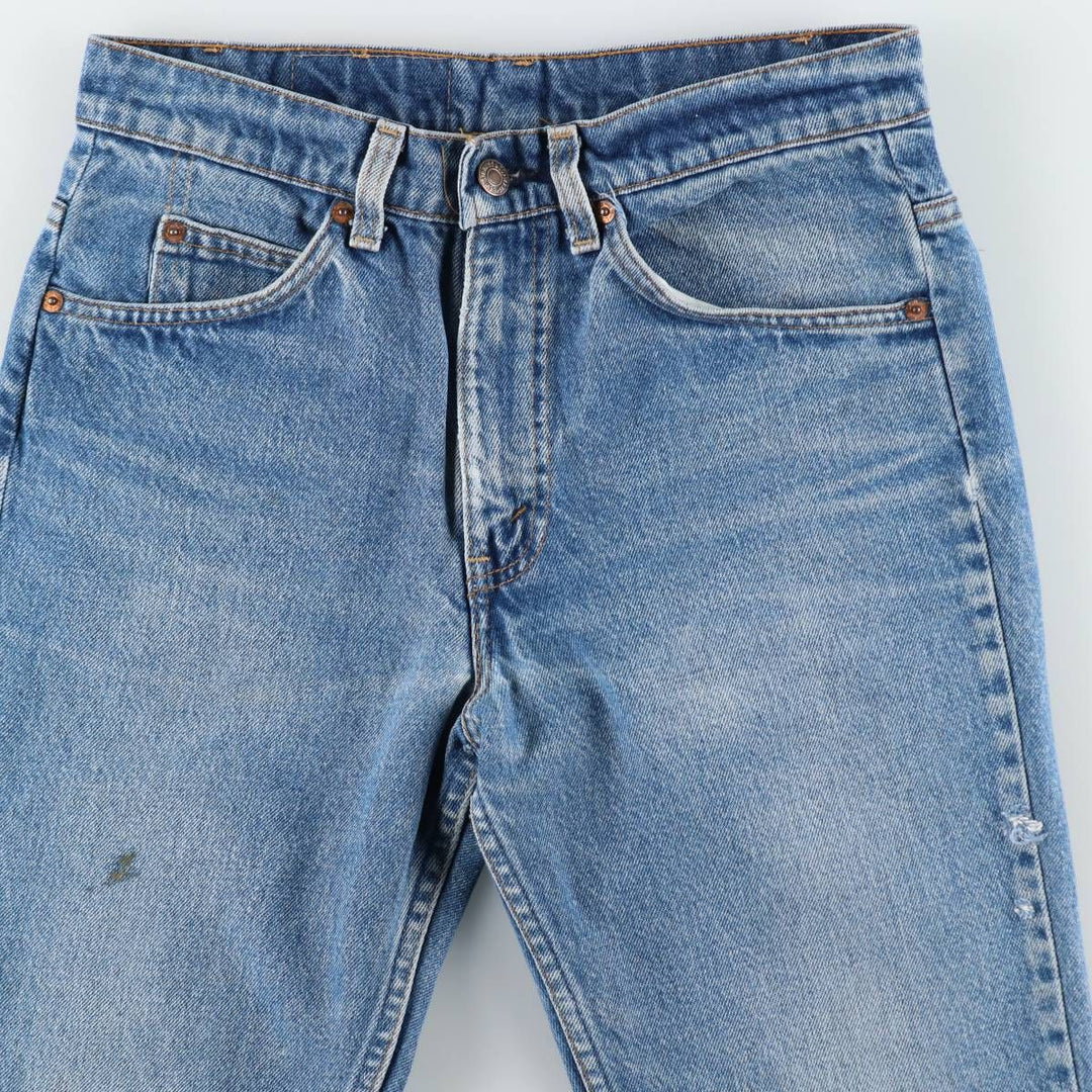 ~90'S Levi's 20517-0217 Orange Tab Bootcut Denim Pants, Made in USA, Women's Size L (equivalent to W30), Vintage unclear blue type Vintage Second Hand