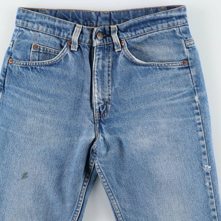~90'S Levi's 20517-0217 Orange Tab Bootcut Denim Pants, Made in USA, Women's Size L (equivalent to W30), Vintage unclear blue type Vintage Second Hand
