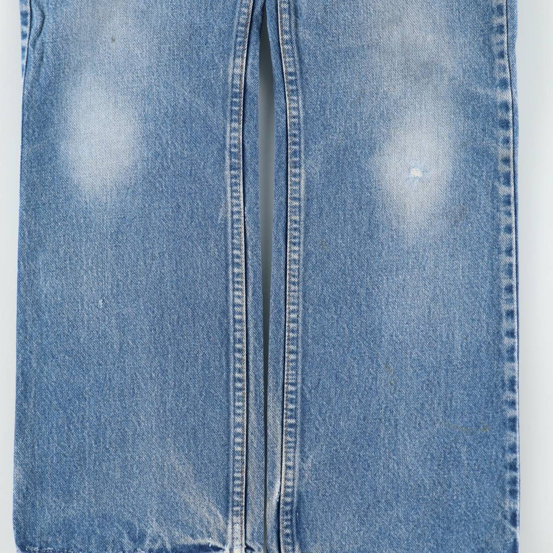 ~90'S Levi's 20517-0217 Orange Tab Bootcut Denim Pants, Made in USA, Women's Size L (equivalent to W30), Vintage unclear blue type Vintage Second Hand