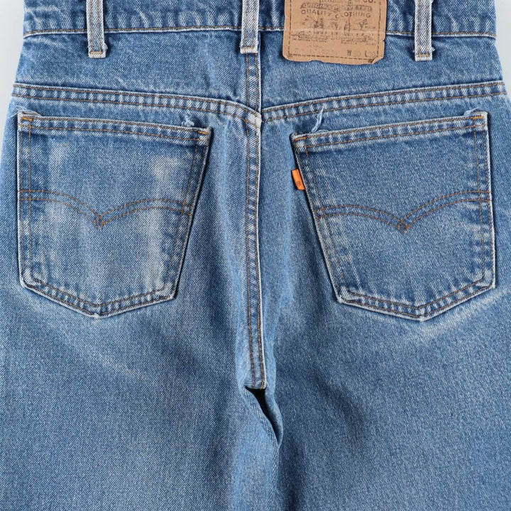 ~90'S Levi's 20517-0217 Orange Tab Bootcut Denim Pants, Made in USA, Women's Size L (equivalent to W30), Vintage unclear blue type Vintage Second Hand