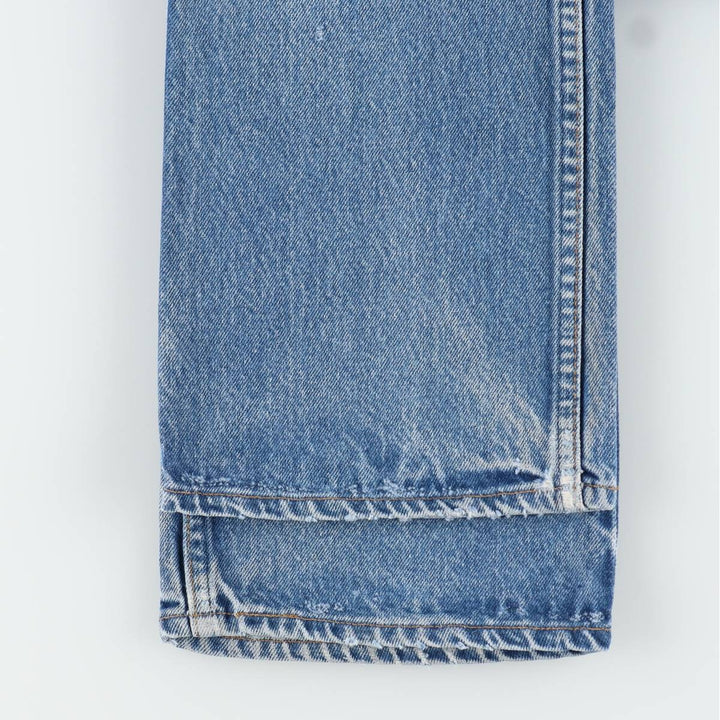 ~90'S Levi's 20517-0217 Orange Tab Bootcut Denim Pants, Made in USA, Women's Size L (equivalent to W30), Vintage unclear blue type Vintage Second Hand