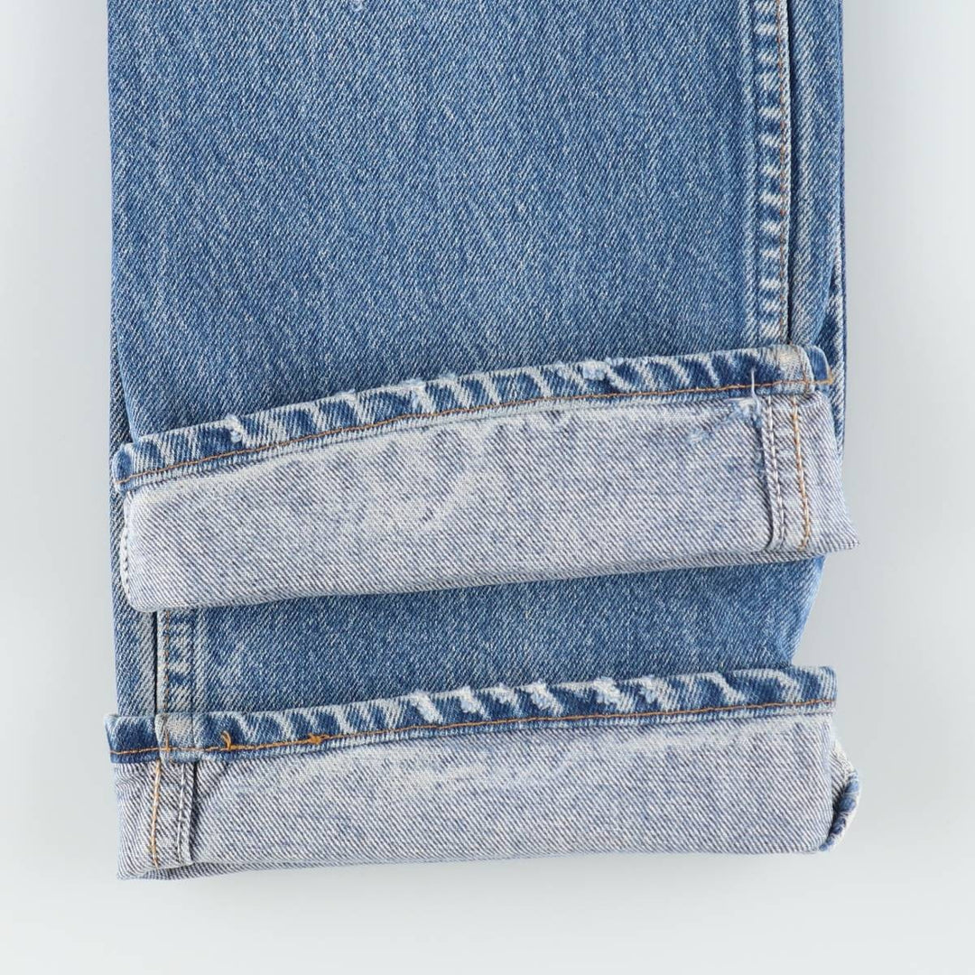 ~90'S Levi's 20517-0217 Orange Tab Bootcut Denim Pants, Made in USA, Women's Size L (equivalent to W30), Vintage unclear blue type Vintage Second Hand