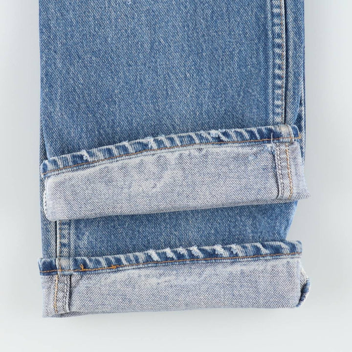 ~90'S Levi's 20517-0217 Orange Tab Bootcut Denim Pants, Made in USA, Women's Size L (equivalent to W30), Vintage unclear blue type Vintage Second Hand