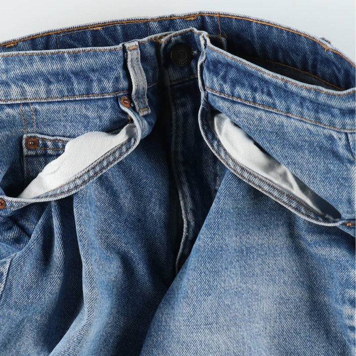 ~90'S Levi's 20517-0217 Orange Tab Bootcut Denim Pants, Made in USA, Women's Size L (equivalent to W30), Vintage unclear blue type Vintage Second Hand