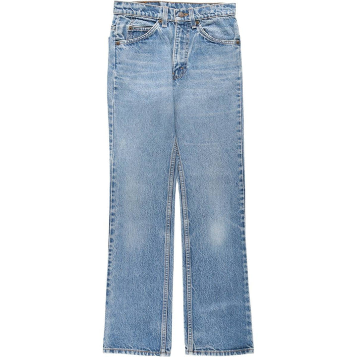 1990'S Levi's 20517-0217 Orange Tab Bootcut Denim Pants, Made in USA, Women's Size L (equivalent to W28), Vintage. cotton blue type Vintage Second Hand
