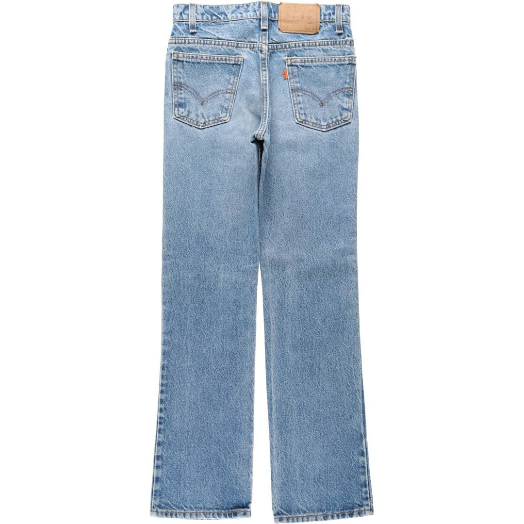 1990'S Levi's 20517-0217 Orange Tab Bootcut Denim Pants, Made in USA, Women's Size L (equivalent to W28), Vintage. cotton blue type Vintage Second Hand