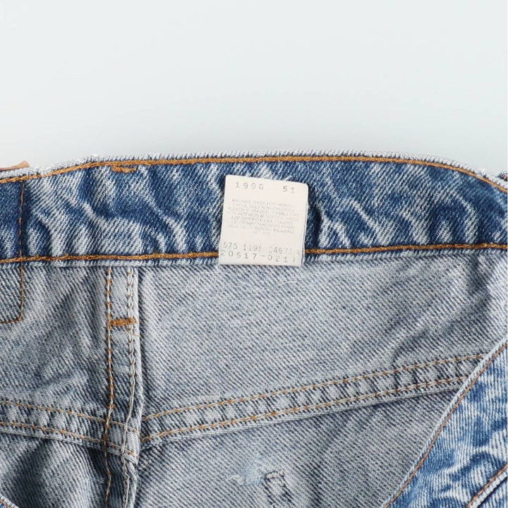 1990'S Levi's 20517-0217 Orange Tab Bootcut Denim Pants, Made in USA, Women's Size L (equivalent to W28), Vintage. cotton blue type Vintage Second Hand